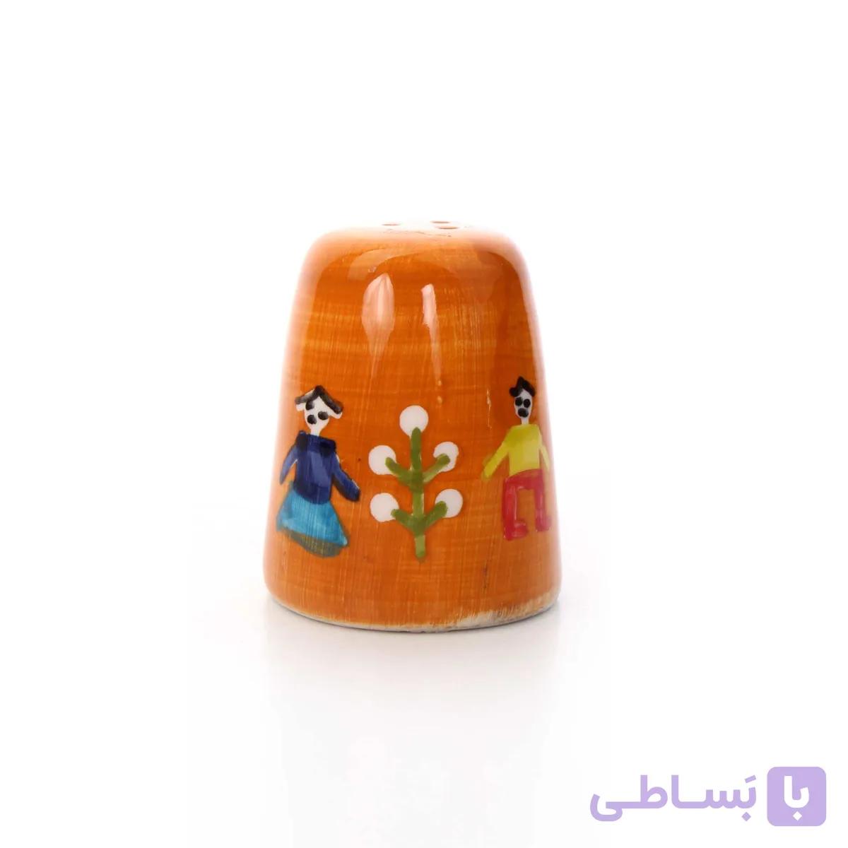 نمکدان سرامیکی آرانیک مدل گبه – نارنجی — تصویر 1