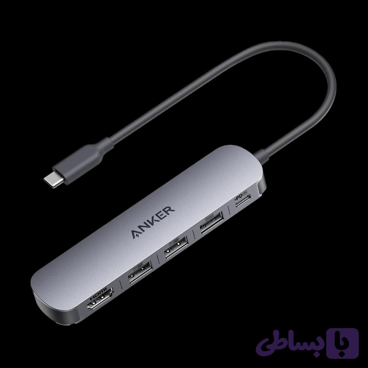 هاب 5 پورت انکر مدل A8357 5in1 USB-C