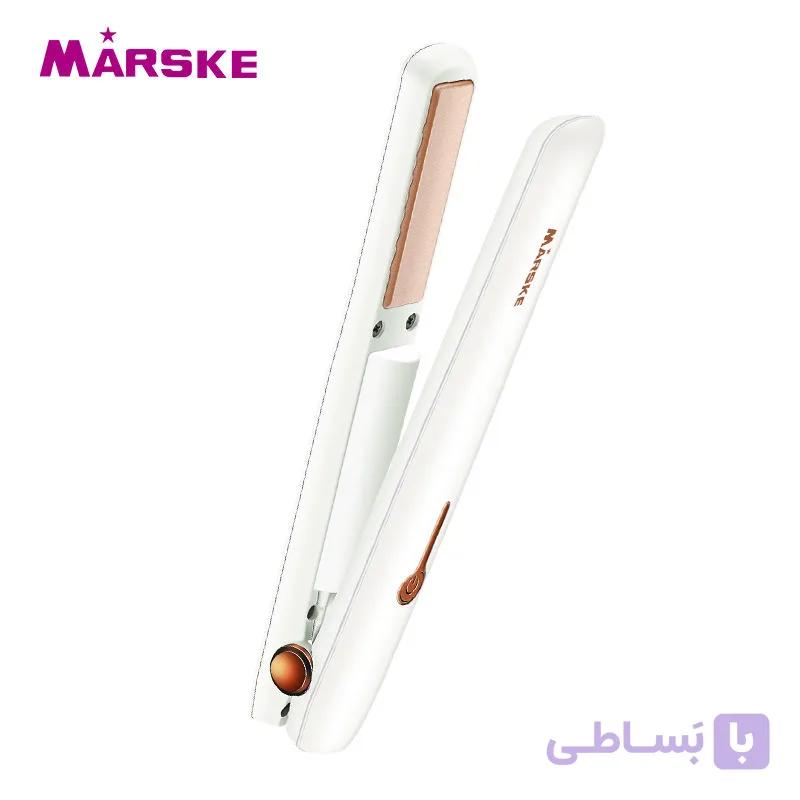 اتو موی برقی MARSKE MS-5633، اتو موی کوچک و قابل حمل دو کاره، فر و صاف کننده، بدون آسیب — تصویر 1