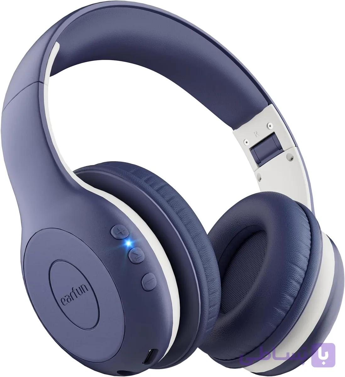هدفون بلوتوث EarFun K2 مخصوص کودکان، مناسب برای مدرسه، هدفون مخصوص کودکان با میکروفون — تصویر 1