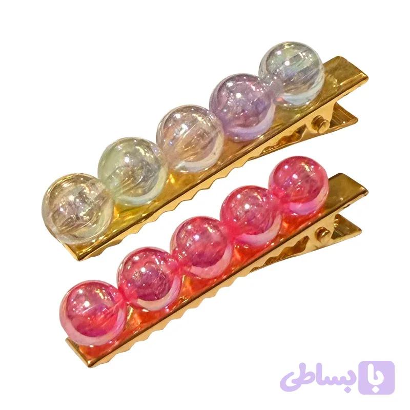 گیره مو انبری توپ رنگی