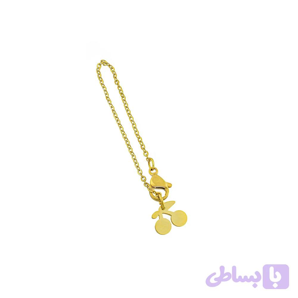 آویز ساعت استیل زنانه طرح گیلاس
