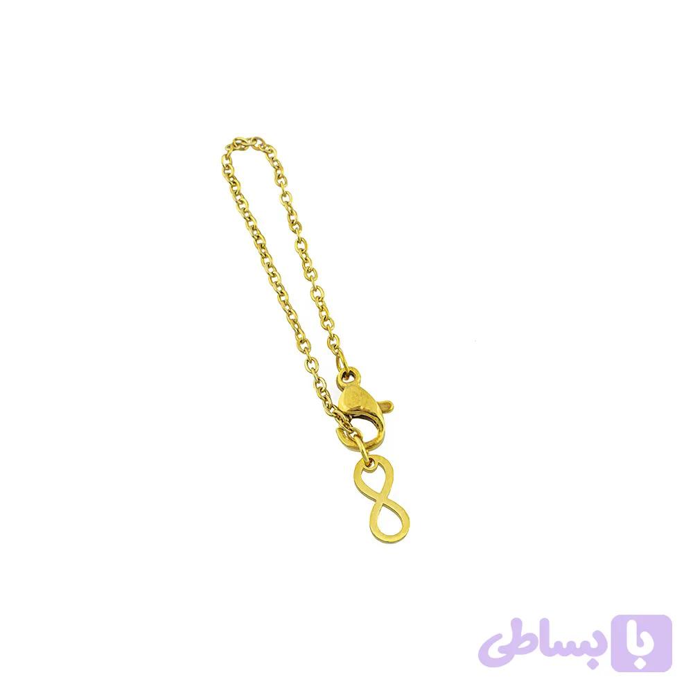 آویز ساعت استیل زنانه طرح بی نهایت
