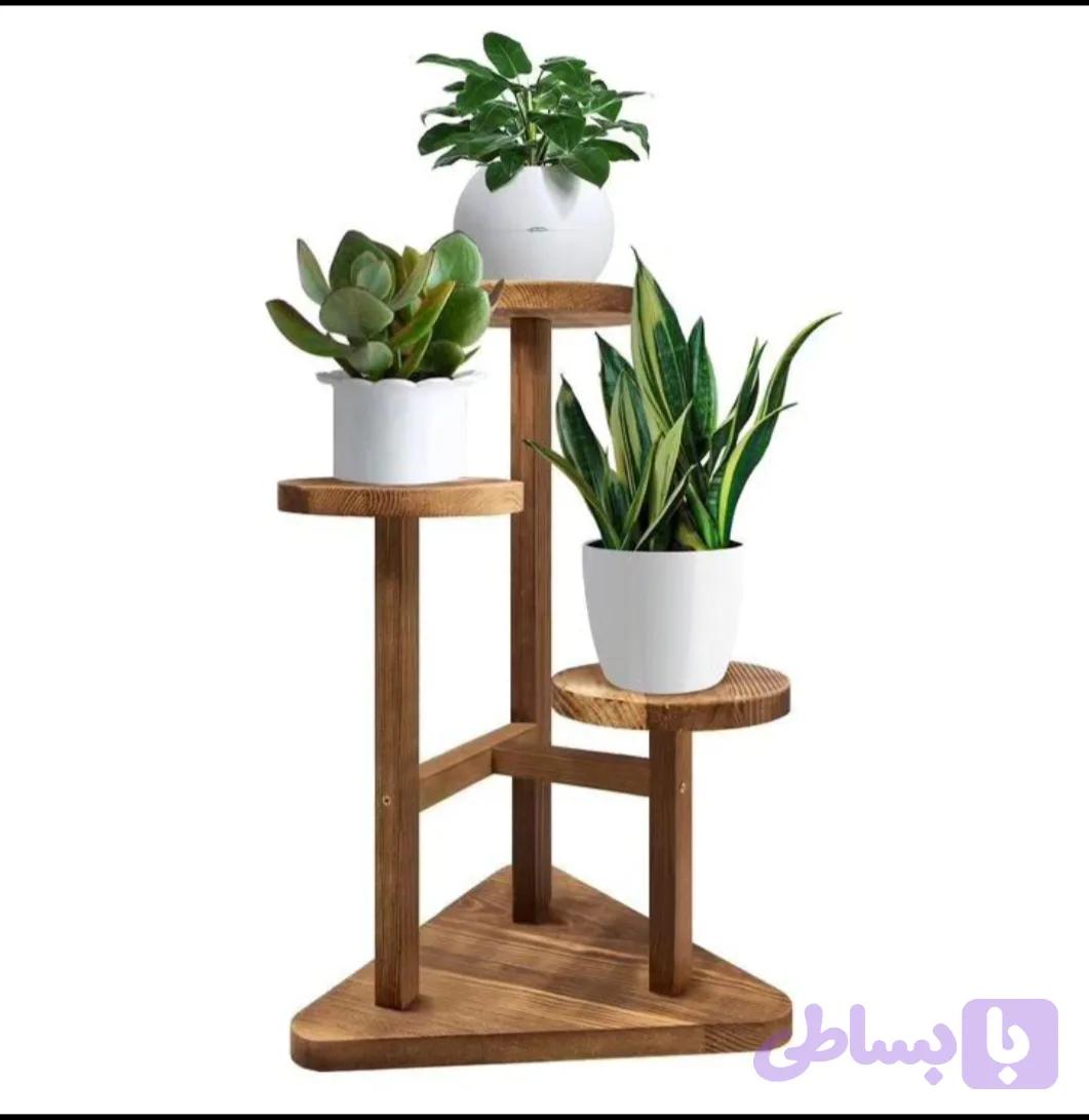 استند گل مدل سه طبقه چوب روس (خرید از تولیدکننده)