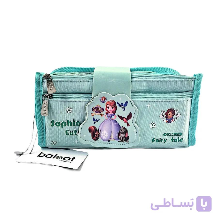 جامدادی سه زیپ بلوط طرح سوفیتا — تصویر 1
