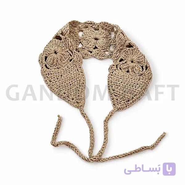 هدبند دستبافت زنانه مدل گل – کد G345 — تصویر 1