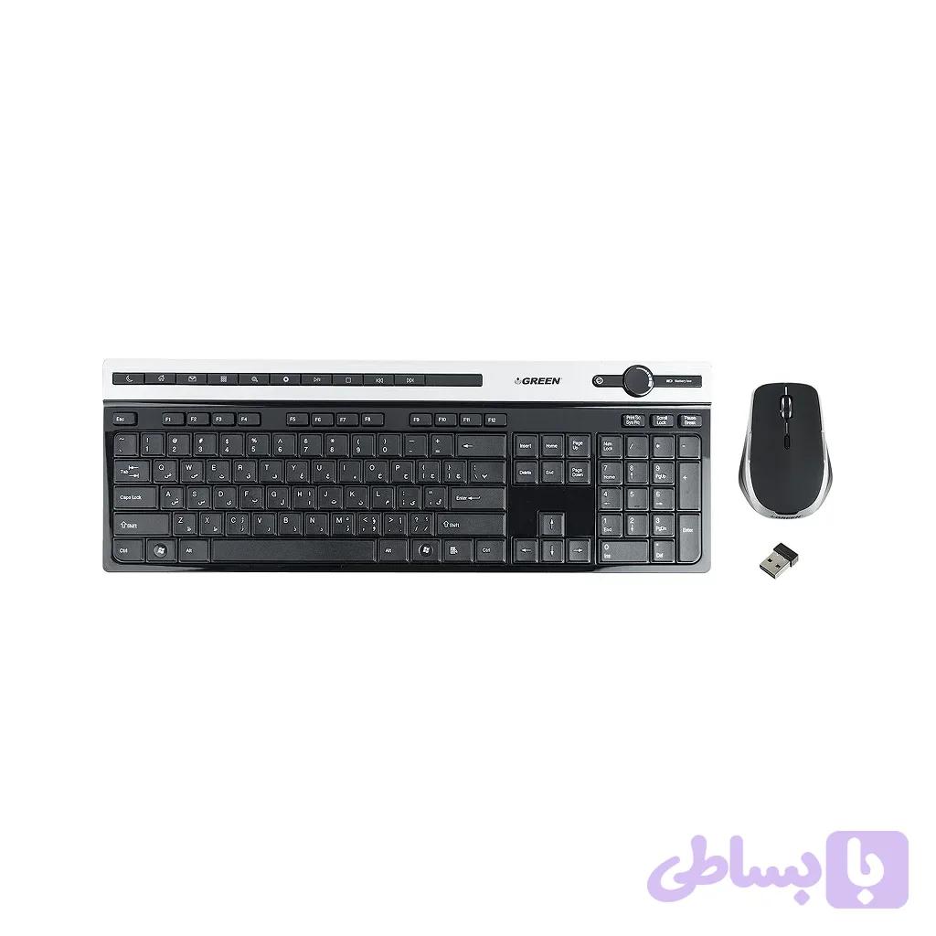 ست ماوس و کیبورد گرین GKM505W