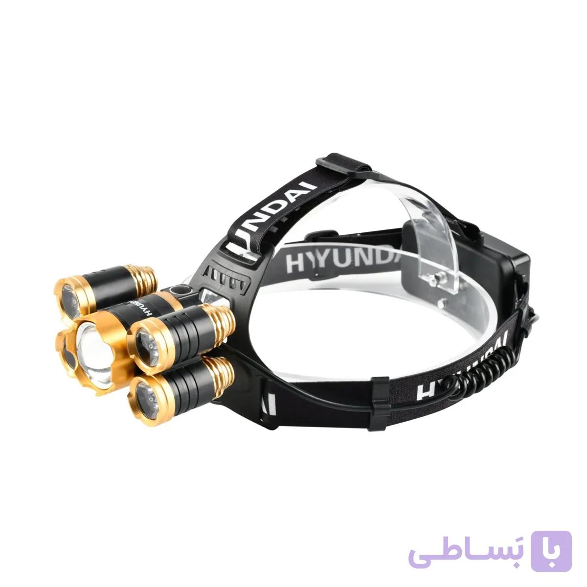 چراغ پیشانی شارژی هیوندای HL-8050 پنج چراغ با وضوح نور ۸۰۰ متر