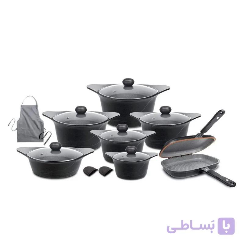 سرویس پخت و پز 17 پارچه ام جی اس مدل کره ای C — تصویر 1