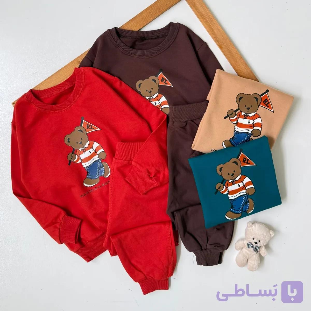ست بلوز شلوار بچگانه رالی (40 تا 55) کد 8472 — تصویر 1