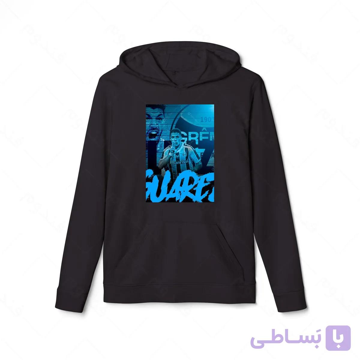 هودی سیاه طرح سوارز کد 040 — تصویر 1