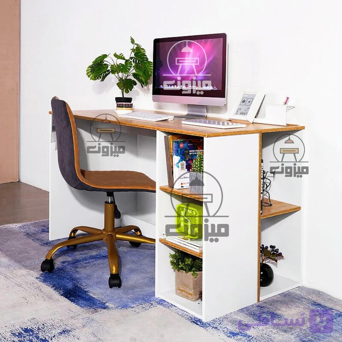 میز تحریر ساده مدل نیلسا دو میزون چوب — تصویر 1