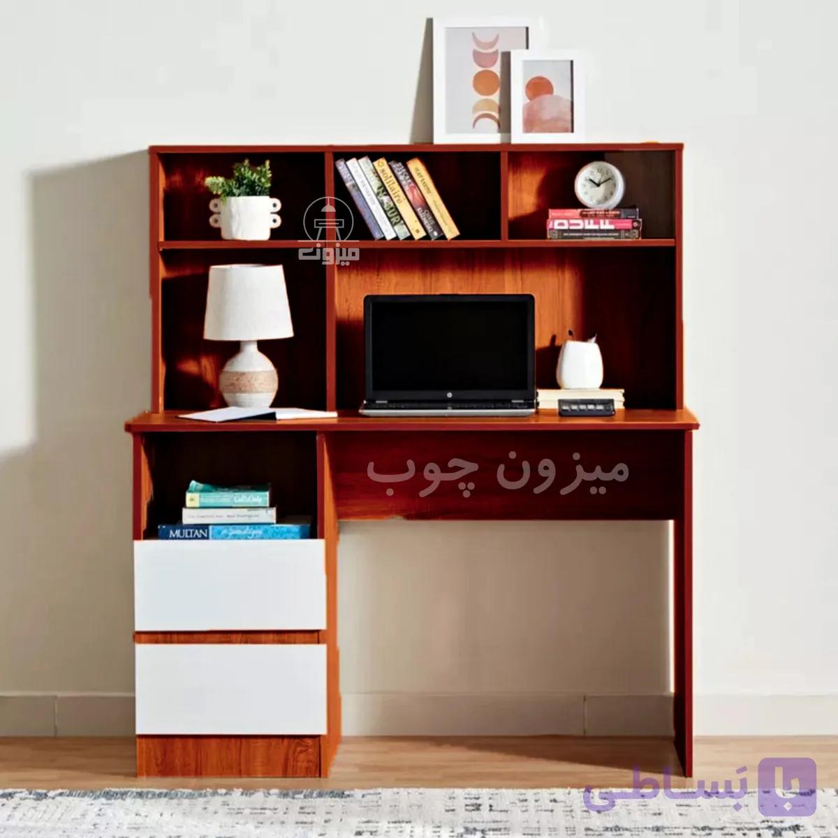 میز تحریر مدل کتایون یک میزون چوب — تصویر 1