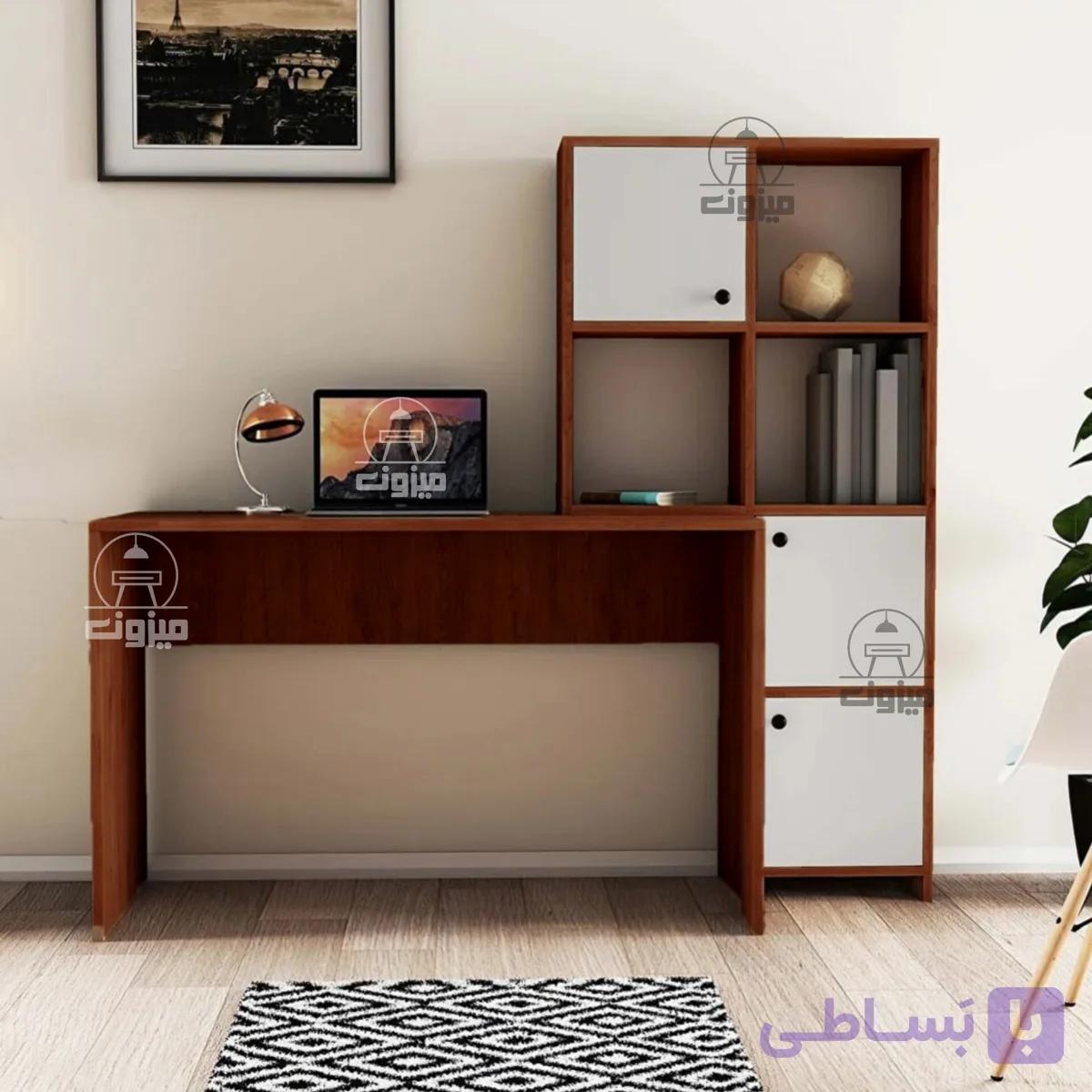 میزتحریر مدل پندار دو ترکیبی میزون چوب — تصویر 1