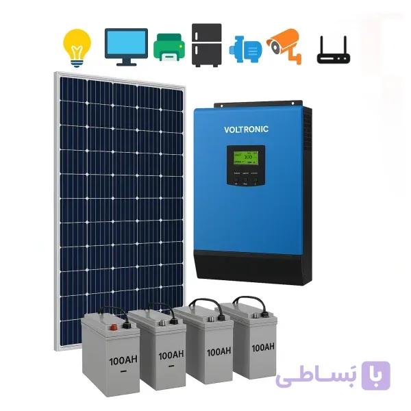 پکیج خورشیدی 3 کیلووات بدون پنل (اداری)