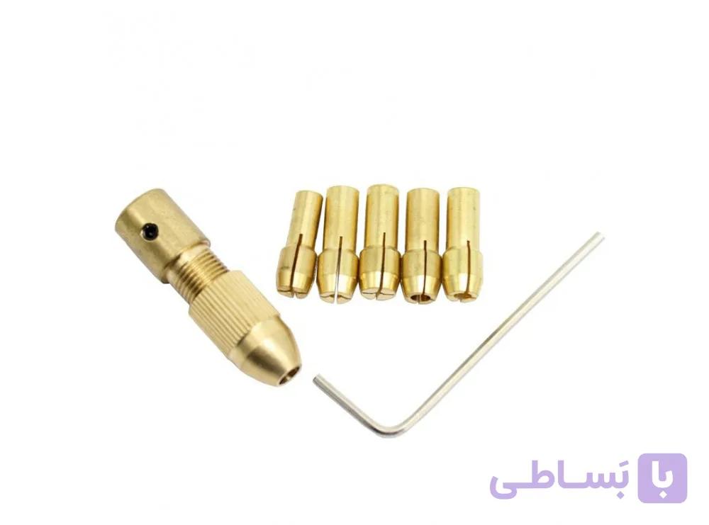 ست سه نظام پنج سر با قطر شافت 3.17mm و سایز مته 0.8 تا 3mm