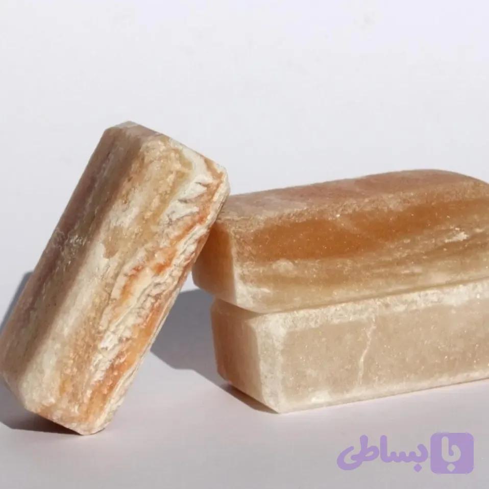 صابون نمک صورتی 10عددی با لیبل و بسته بندی