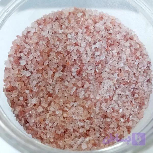 نمک صورتی ممتازخوراکی کیسه 20 کیلویی(آنالیزشده،خلوص ۹۹.۶٪) و انتخاب سایز دانه بندی