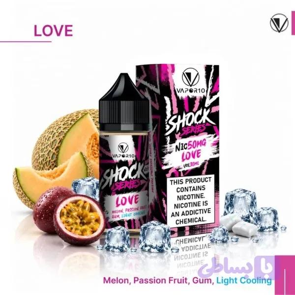 سالت نیکوتین لاو کمپانی ویپور 10 سری شوک | VAPOR 10 Nicotin Salt Love اورجینال