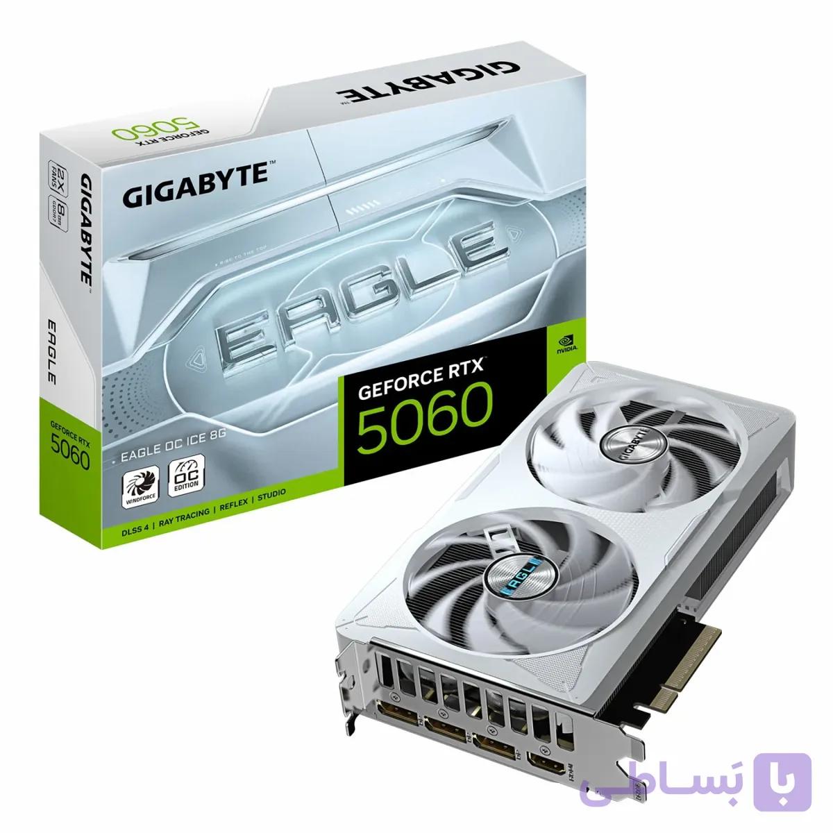 کارت گرافیک GIGABYTE RTX 5060 ti Eagle OC Ice 8G — تصویر 1
