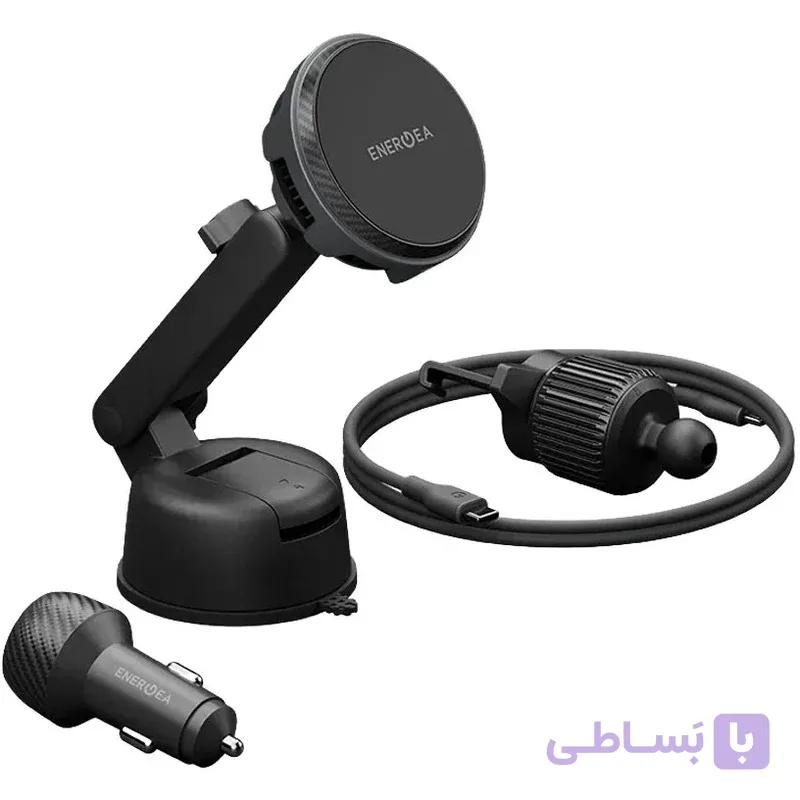هولدر و شارژر وایرلس خودرو ENERGEA MagArctic Drive Qi2 25W — تصویر 1
