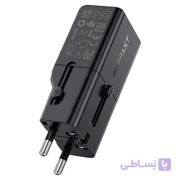شارژر دیواری مسافرتی ACEFAST Multifunctional D30W GaN mini charger Z7 — تصویر 1