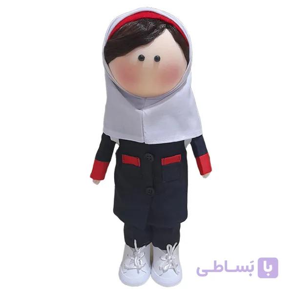عروسک مدل روسی طرح دختر دانش آموز کد dg-13 ارتفاع 30 سانتی متر
