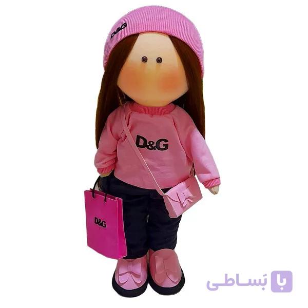 عروسک طرح روسی مدل دختر ساکدار کد dg008-3 ارتفاع ۳۰ سانتی متر