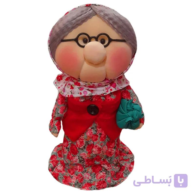عروسک روسی مدل یلدایی طرح ننه سرما کد dg-309 ارتفاع 35 سانتی متر