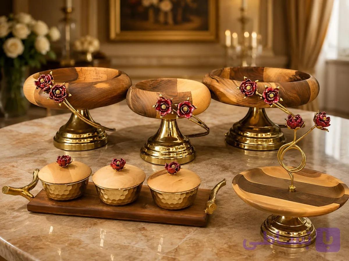 سرویس چوبی گل رز