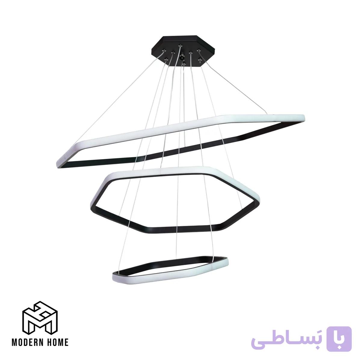 لوستر مدرن 6 ضلعی