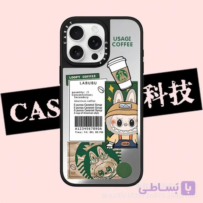 قاب لبوبو طرح کافی Coffee Labubu گوشی آیفونCoffee Labubu Iphone Case