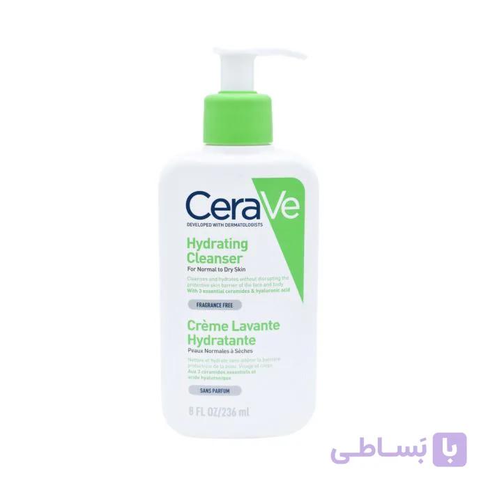 شوینده صورت سراوی CeraVe مدل Lavante Hydratante | آبرسان و ملایم | مناسب پوست نرمال تا خشک 5110