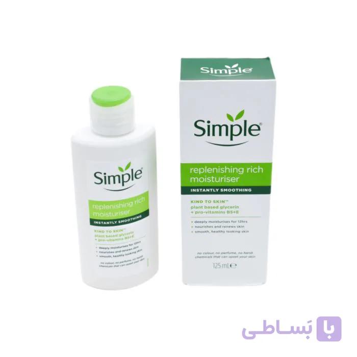 کرم آبرسان سیمپل مدل replenshing rich مناسب پوست خشک 5113 — تصویر 1