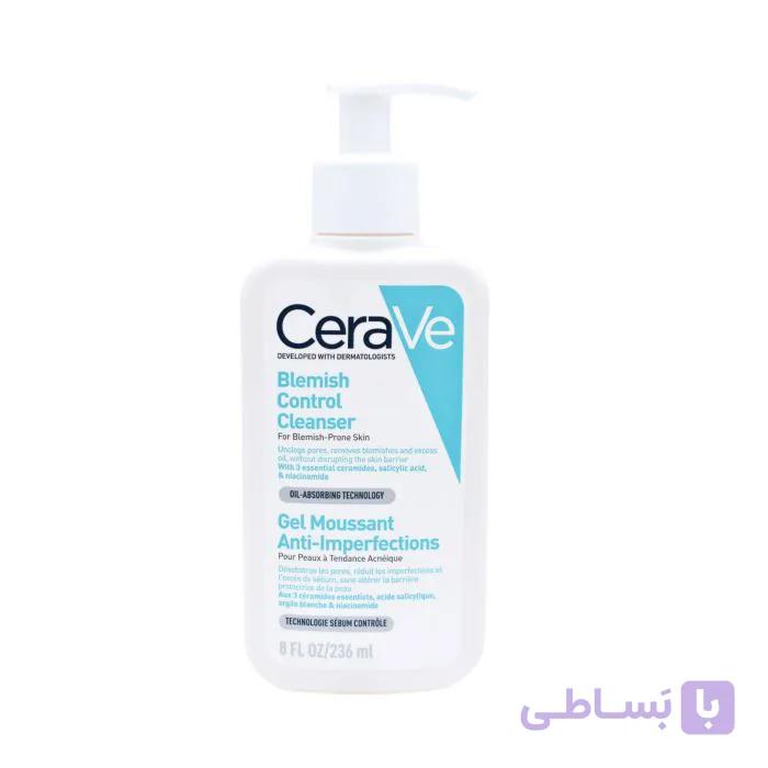شوینده صورت سراوی CeraVe مدل Blemish Control Cleanser | حاوی سالیسیلیک اسید و نیاسینامید | مناسب پوست مستعد جوش 5109