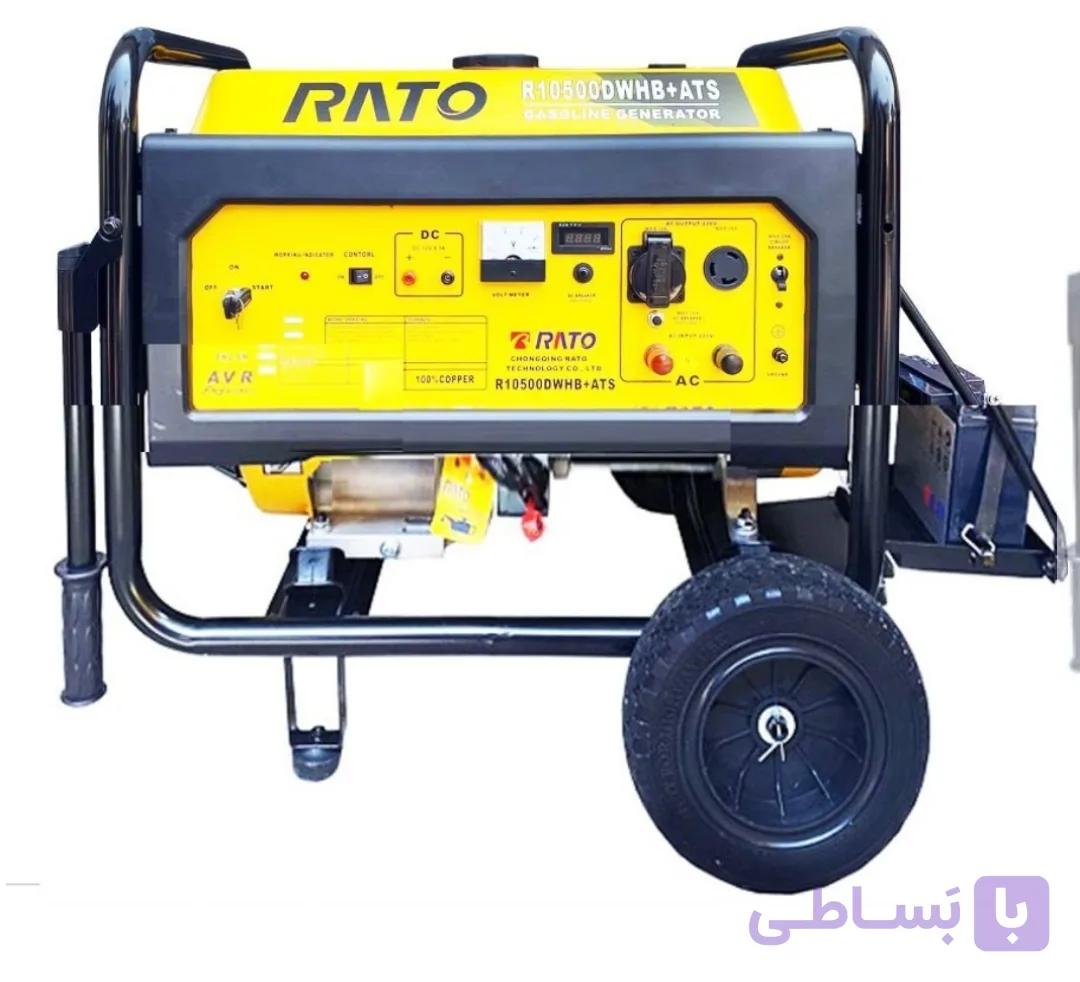 موتوربرق راتو ۷/۵ کیلووات بنزینی مدل R10500DWHB+ATS — تصویر 1