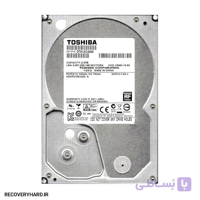 هارد دیسک اینترنال 3.5 اینچ توشیبا ظرفیت 2 ترابایت — تصویر 1