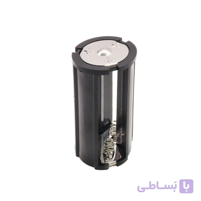 جاباتری شارژی سه تایی چراغ قوه گرد باتری های لیتیوم یون 3.7V سایز 18650 — تصویر 1