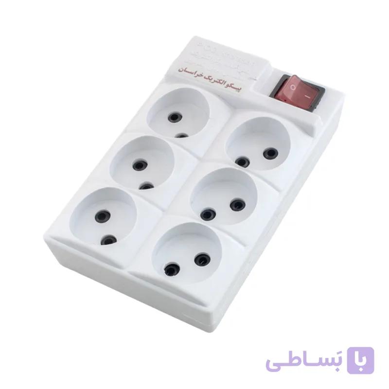 قاب پلاستیکی برق 6 خانه — تصویر 1