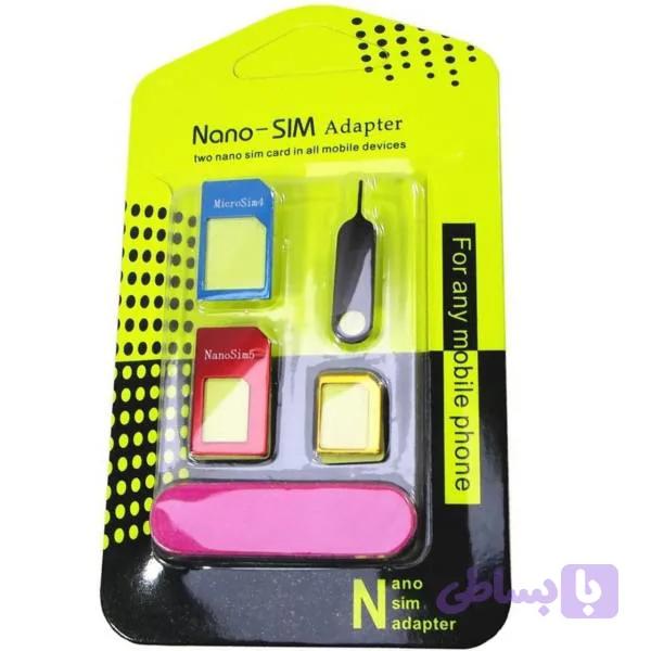 پک تبدیل سیم کارت آهنی Nano sim adapter