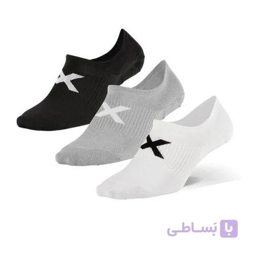جوراب ورزشی 3 جفتی 2XU مدل Invisible (UQ6550E) — تصویر 1
