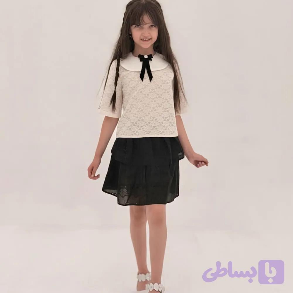 شومیز دخترانه دانتل آلما — تصویر 1