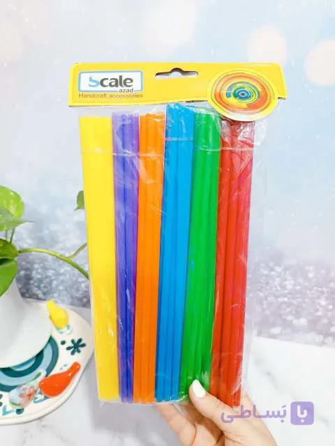 نی پلاستیکی رنگی scale