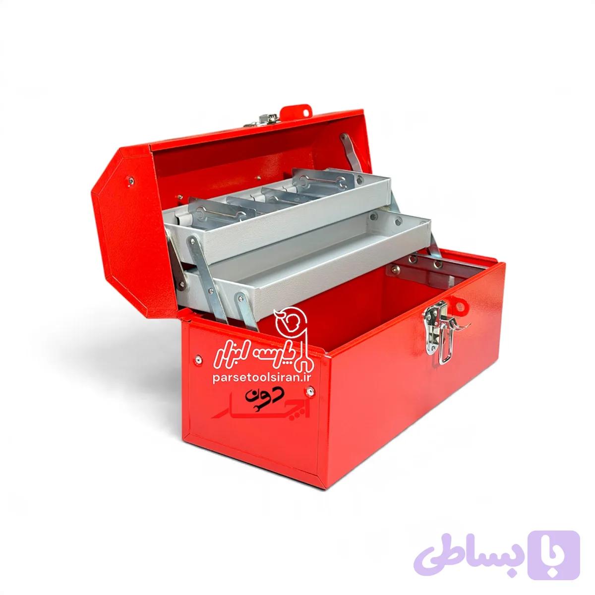 جعبه ابزار صندوقی 40 سانت شاهرخ مدل 304 PBG — تصویر 1