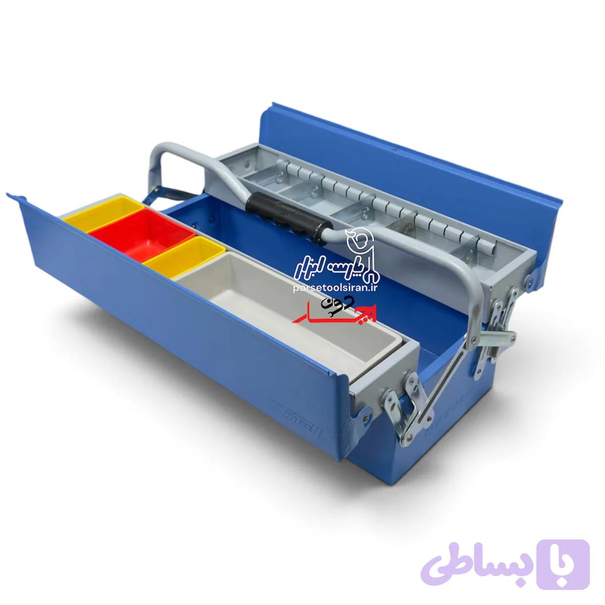 جعبه ابزار شاهرخ مدل LBG301 طبقاتی 45 سانت 2 طبقه — تصویر 1