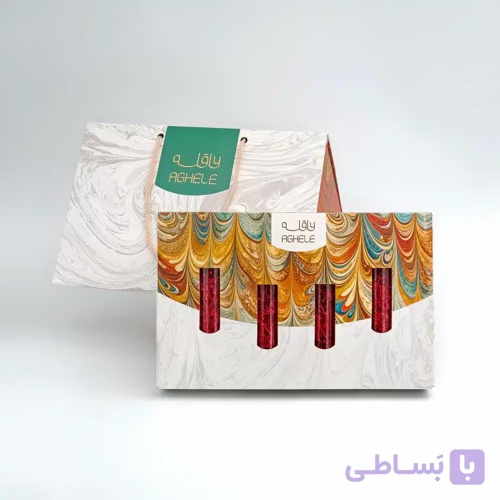 پک زعفران کادویی سوپر نگین 8 گرمی در ظرف شیشه ای (کد 319) — تصویر 1
