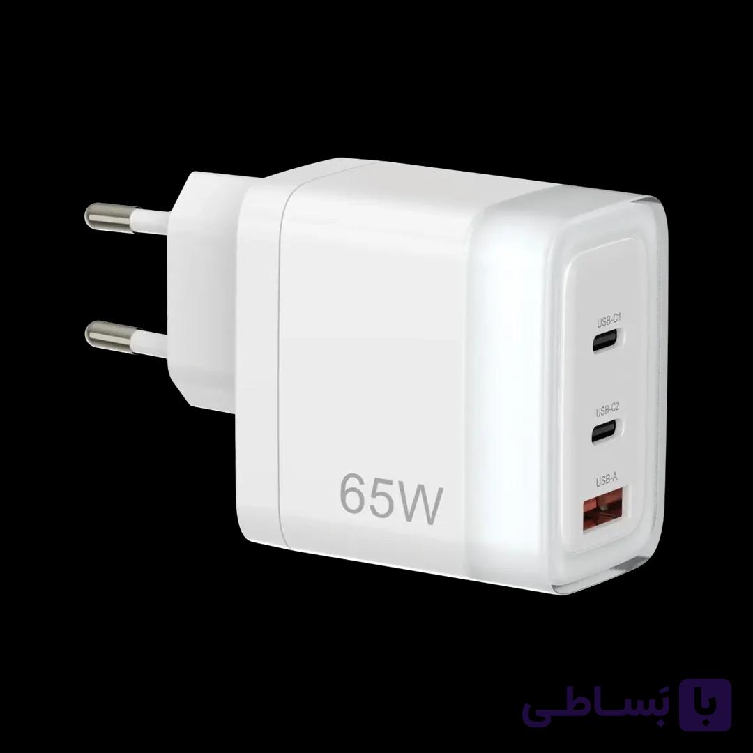 شارژر دیواری 3 پورت Powerology Lunex Series 65W PWFC1028E