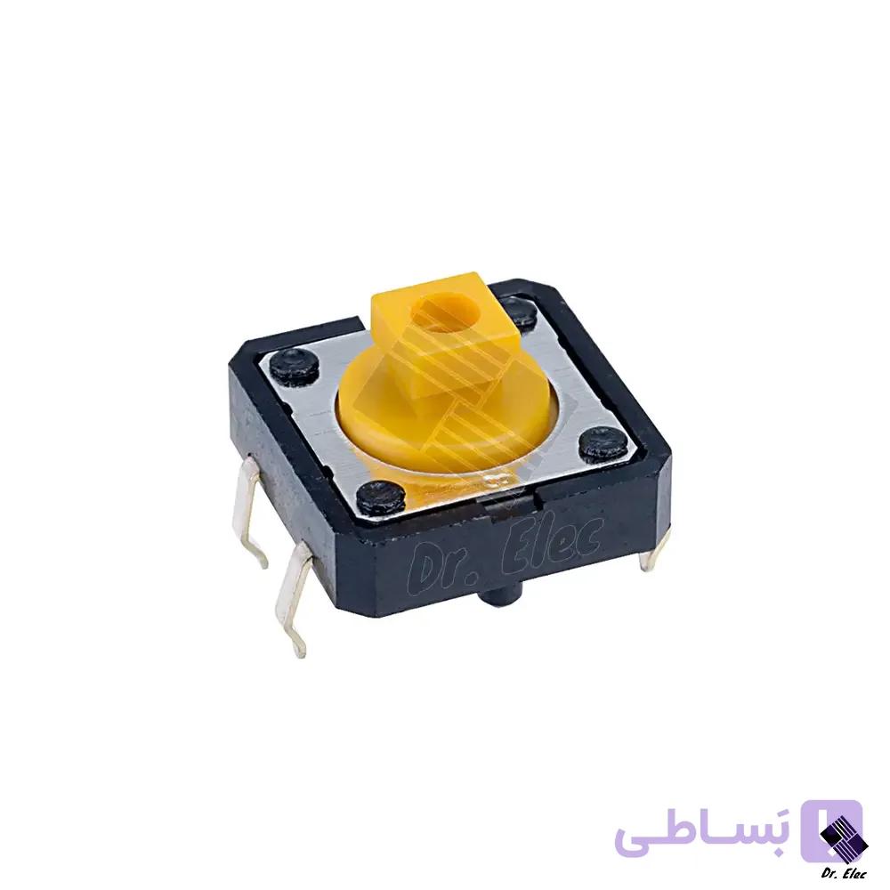 تاکت سوییچ 4 پایه B3F سر شاسی خور 12×12
