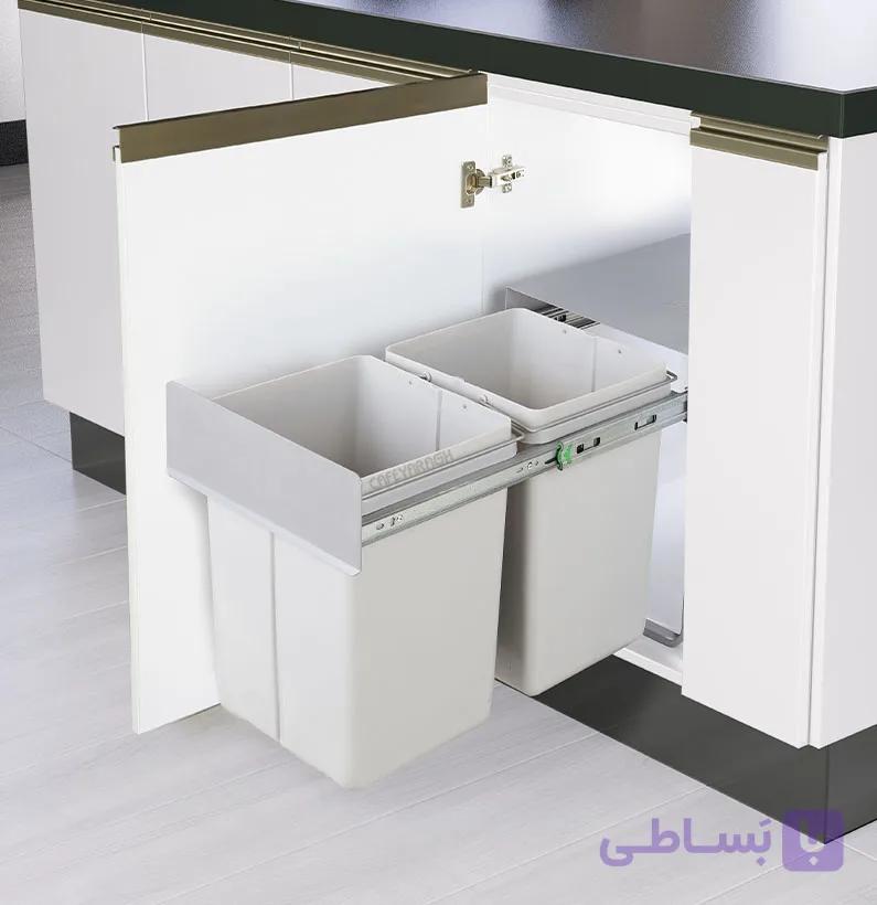 سطل زباله دو مخزنه آدلان مدل 813 — تصویر 1