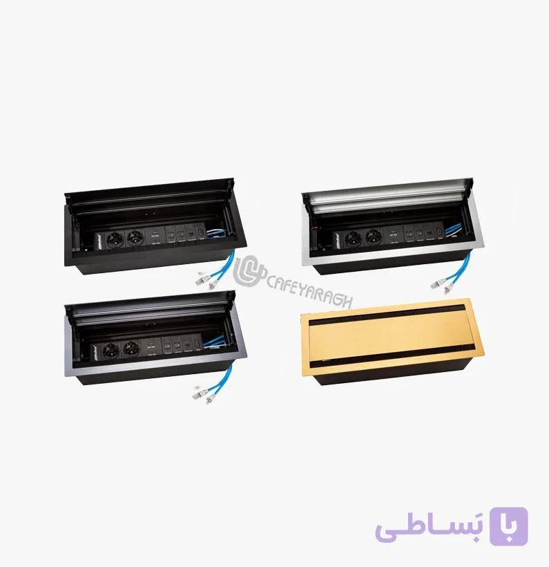 پریز توکار دو طرفه ملونی کد 10062 — تصویر 1